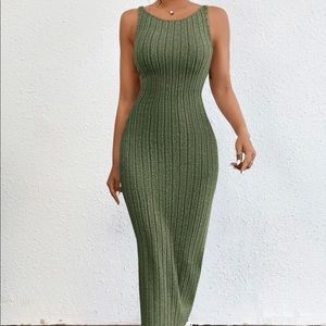 Long Backless Tank Dress